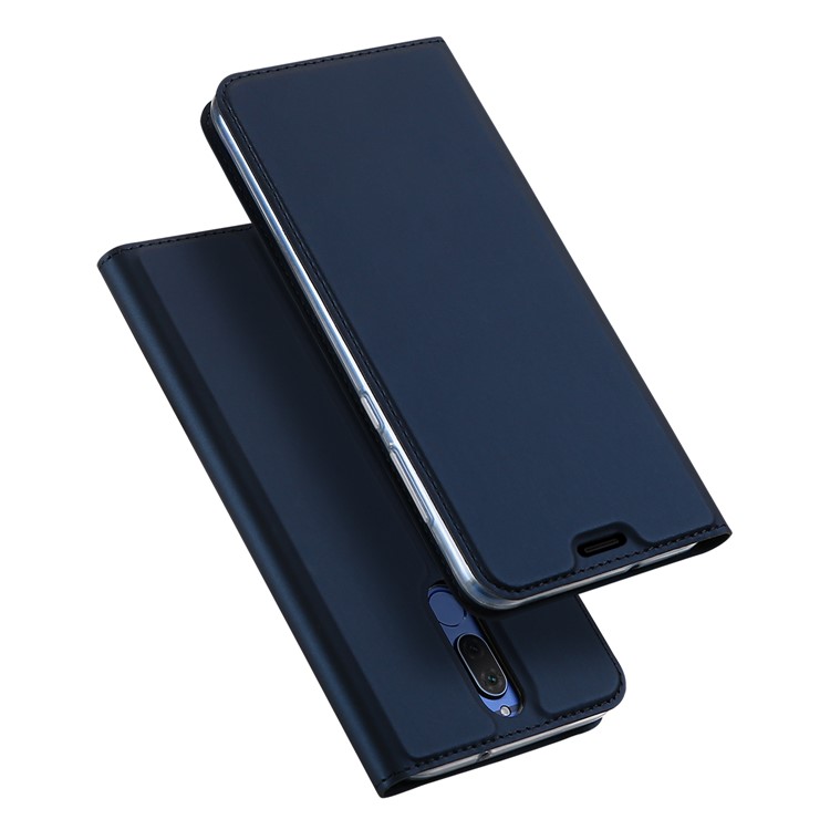 

DUX DUCIS Skin Pro Series Leather Card Holder Case for Huawei Mate 10 Lite / nova 2i / Maimang 6 - Dark Blue, Mate 10 Lite