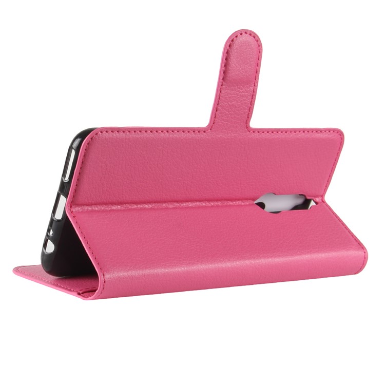 Litchi Skin Wallet Leather Stand Case for Huawei nova 2i / Maimang 6 / Mate 10 Lite - Rose-5