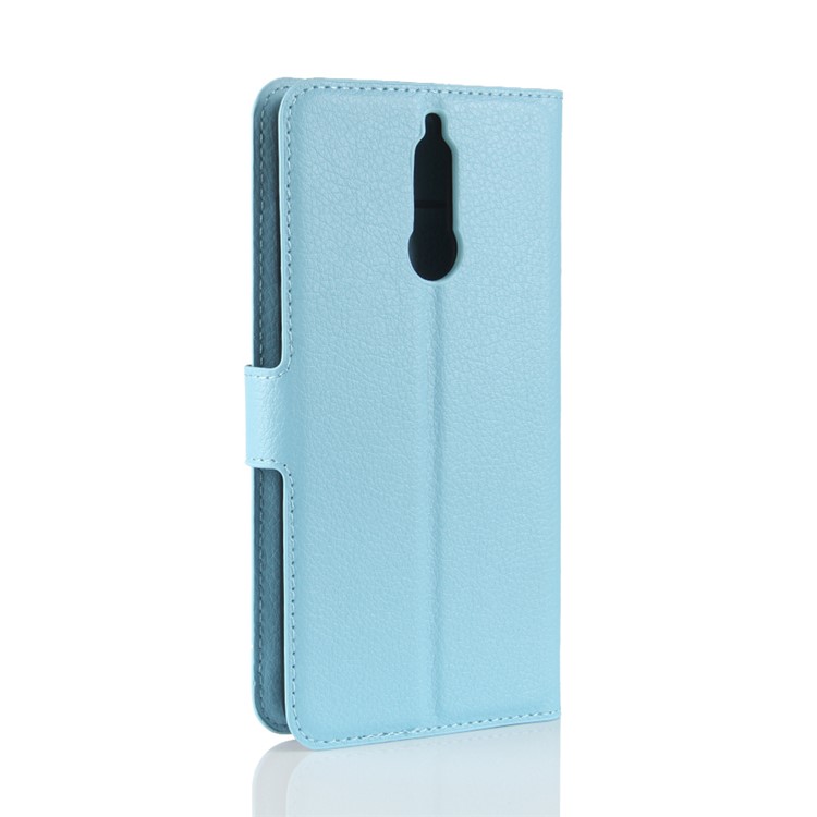 Litchi Skin Magnetic Leather Stand Cover for Huawei nova 2i / Maimang 6 / Mate 10 Lite - Baby Blue-6