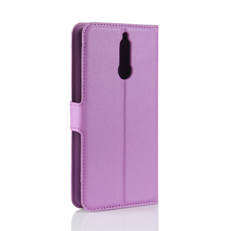 Litchi Skin Phone Leather Wallet Case for Huawei nova 2i / Maimang 6 / Mate 10 Lite - Purple-6