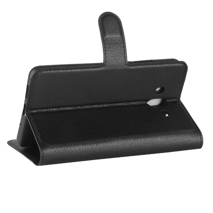 Litchi Texture Leather Wallet Stand Case for Huawei Mate 10 - Black-5