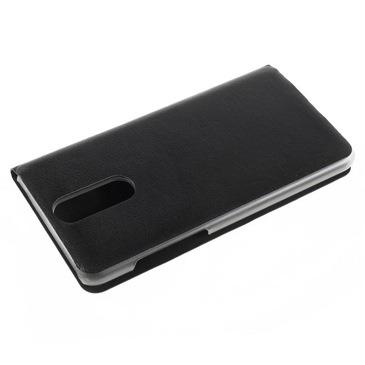 PU Leather Phone Case with Card Slot for Huawei Mate 10 Lite / nova 2i / Maimang 6 - Black-4