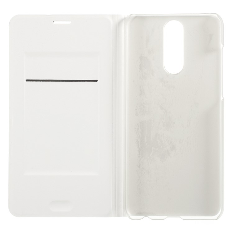 PU Leather Phone Cover with Card Slot for Huawei Mate 10 Lite / nova 2i / Maimang 6 - White-5