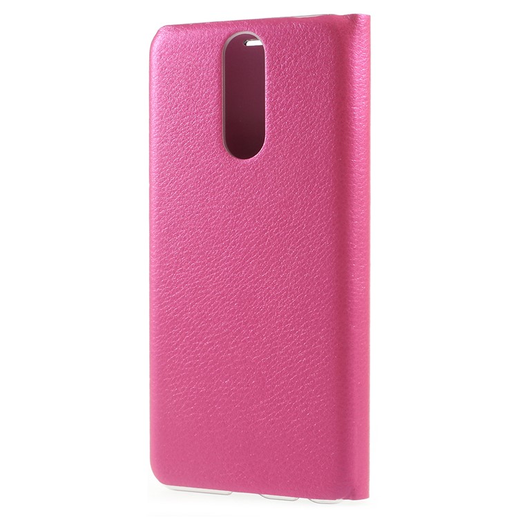 Slim Leather Phone Shell with Card Slot for Huawei Mate 10 Lite / nova 2i / Maimang 6 - Rose-3