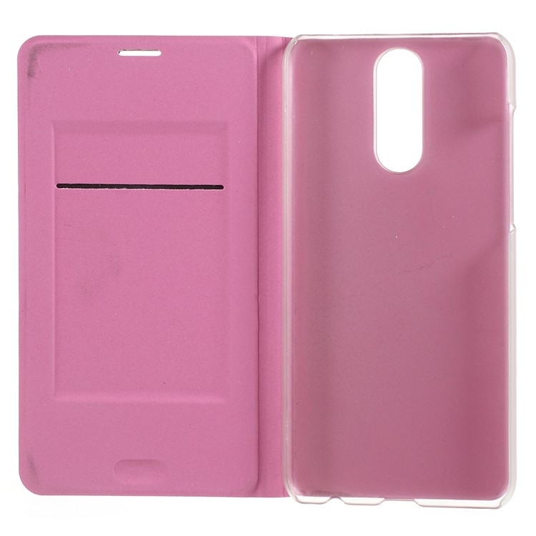 Slim Leather Phone Shell with Card Slot for Huawei Mate 10 Lite / nova 2i / Maimang 6 - Rose-5