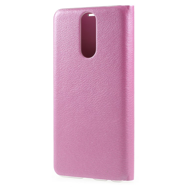 Flip Leather Card Holder Mobile Phone Case for Huawei Mate 10 Lite / nova 2i / Maimang 6 - Pink-3
