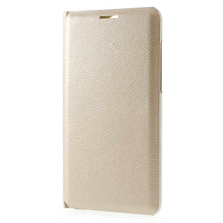 PU Leather Mobile Casing with Card Slot for Huawei Mate 10 Lite / nova 2i / Maimang 6 - Gold-2