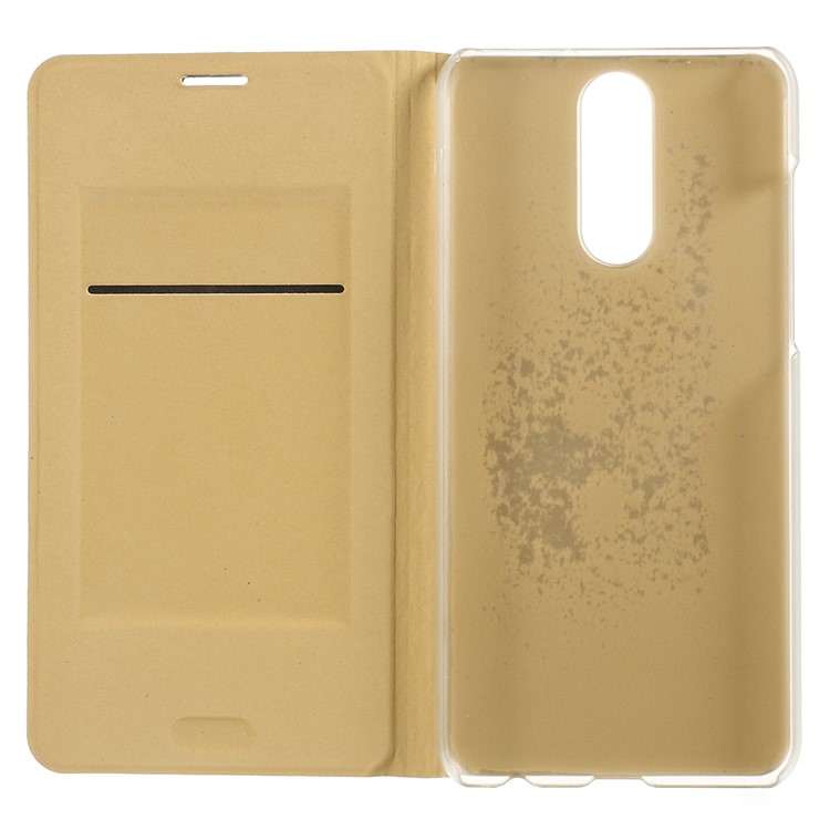 PU Leather Mobile Casing with Card Slot for Huawei Mate 10 Lite / nova 2i / Maimang 6 - Gold-5