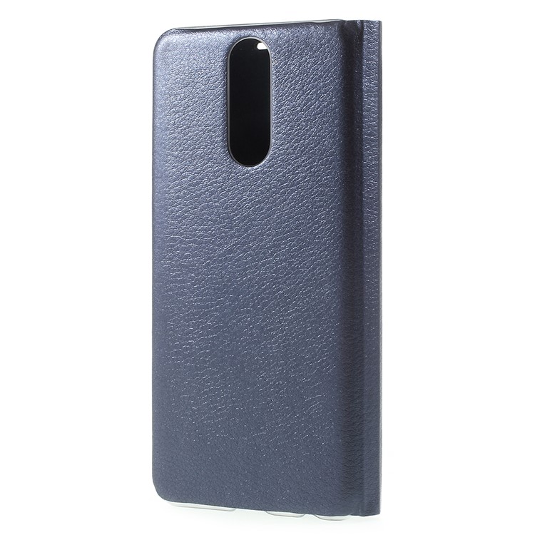 Flip Leather Case Protector with Card Slot for Huawei Mate 10 Lite / nova 2i / Maimang 6 - Dark Blue-3