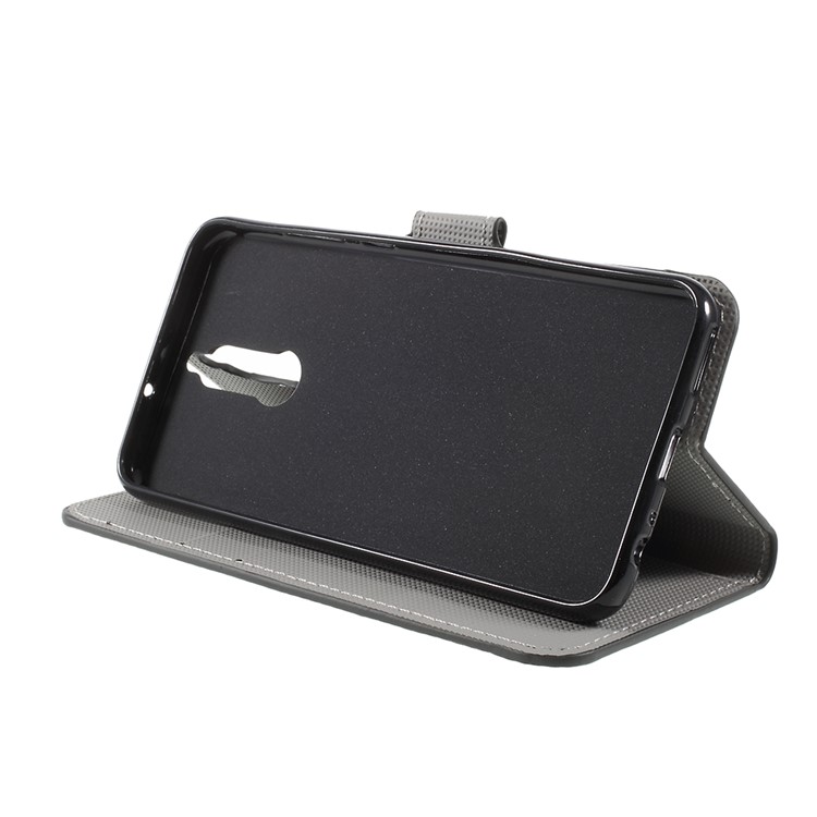 Patrón De Impresión Soporte Billetera Cubierta Magnética De Cuero Para Huawei Mate 10 Lite / nova 2i / Maimang 6 - Flor Que Se Abre-4