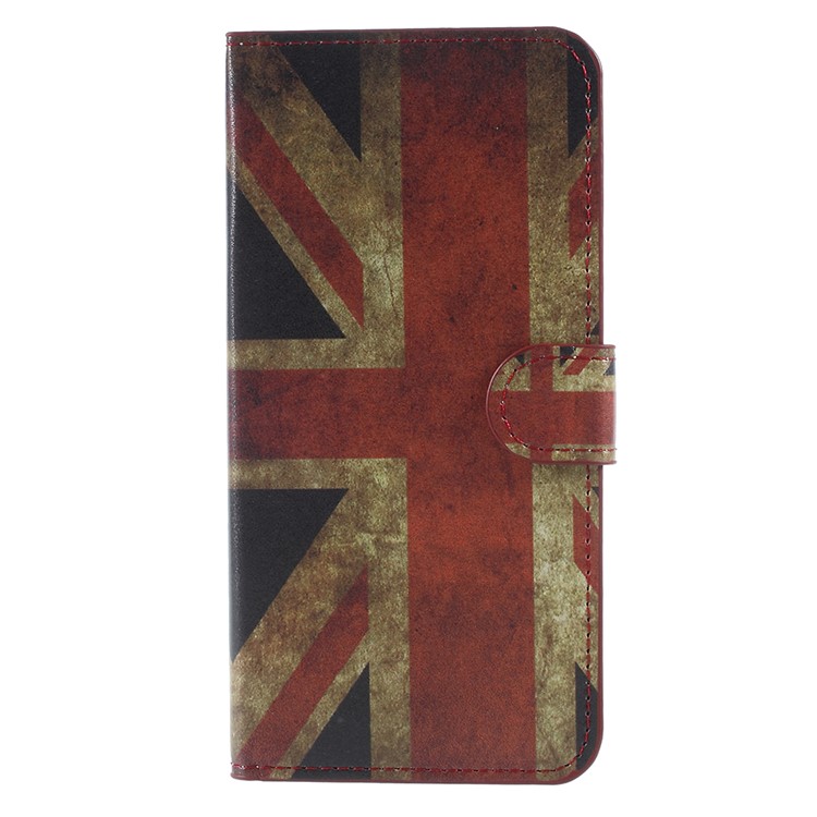 Copertura magnetica in cuoio con stampa a motivi con supporto per Huawei Mate 10 Lite / nova 2i / Maimang 6 - Bandiera britannica-3
