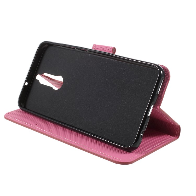 Pattern Printing Wallet Leather Magnetic Casing with Stand for Huawei Mate 10 Lite / nova 2i / Maimang 6 - Peach Flower-4