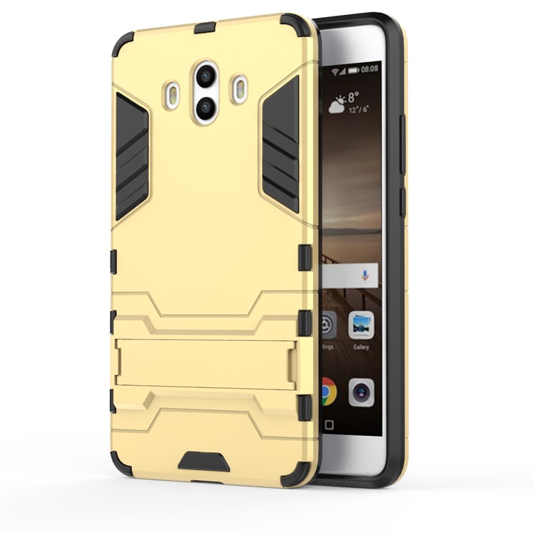 Cool Guard Hybrid Plastic TPU Phone Cover for Huawei Mate 10 - Gold-2