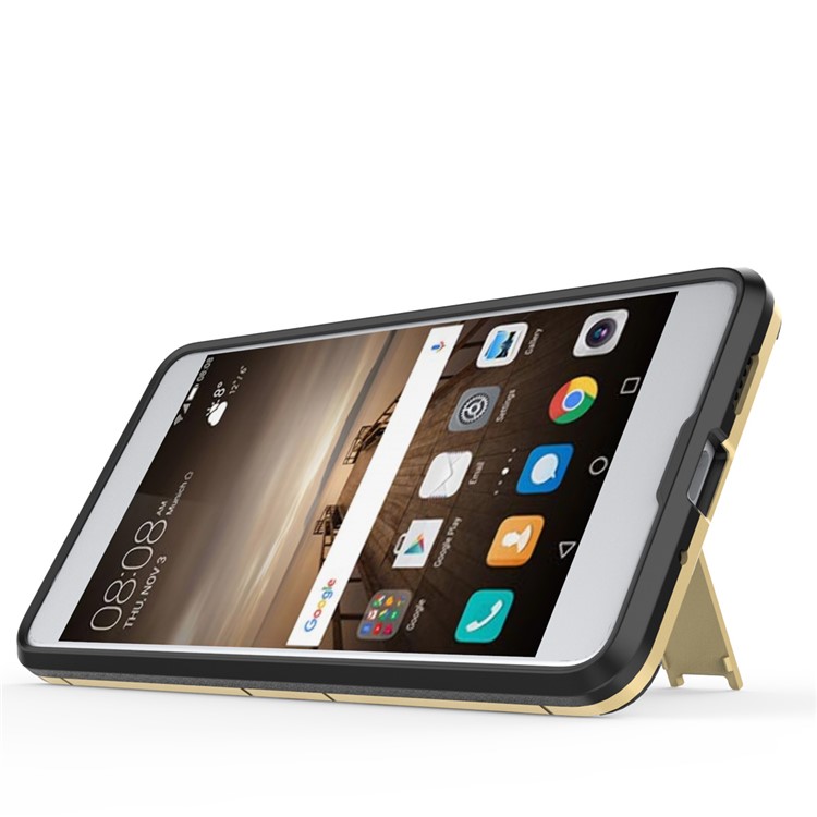 Cool Guard Hybrid Plastic TPU Phone Cover for Huawei Mate 10 - Gold-4