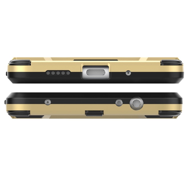 Cool Guard Hybrid Plastic TPU Phone Cover for Huawei Mate 10 - Gold-6