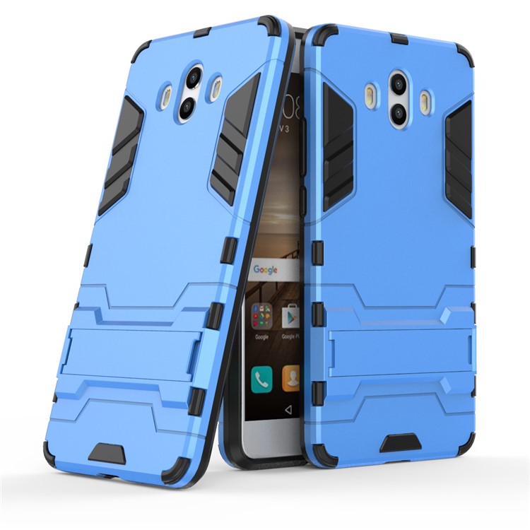 For Huawei Mate 10 Cool Guard Plastic TPU Hybrid Case Protector - Baby Blue-1