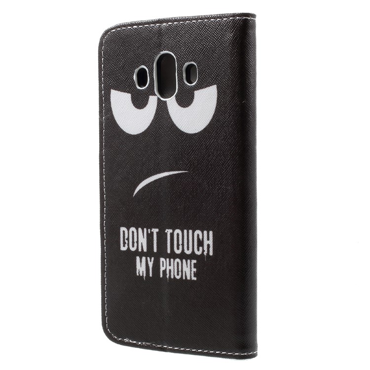 Pattern Printing Wallet Stand Leather Case for Huawei Mate 10 - Do Not Touch My Phone-2