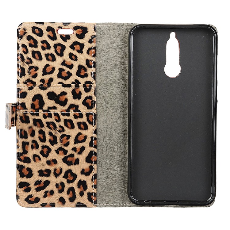 Leopard Pattern Wallet Stand Leather Case for Huawei Mate 10 Lite / nova 2i / Maimang 6-5