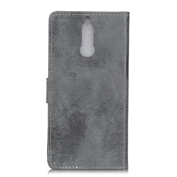 Retro Style Wallet Leather Stand Mobile Case for Huawei Mate 10 Lite / nova 2i / Maimang 6 - Grey-5