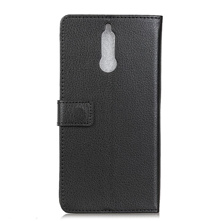 Litchi Texture Leather Wallet Stand Case for Huawei Mate 10 Lite / nova 2i / Maimang 6 - Black-3