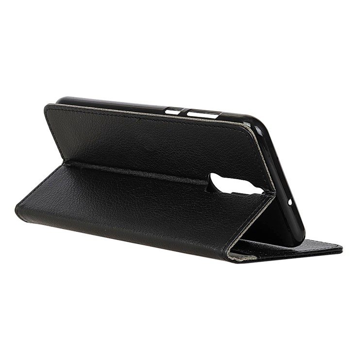 Litchi Texture Leather Wallet Stand Case for Huawei Mate 10 Lite / nova 2i / Maimang 6 - Black-6