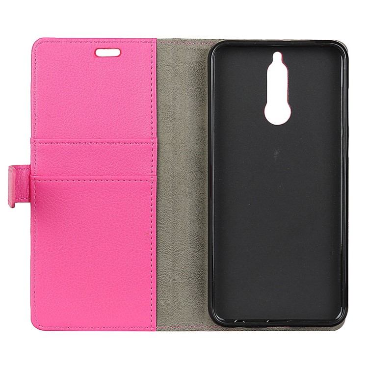 Litchi Texture Leather Wallet Phone Cover for Huawei Mate 10 Lite / nova 2i / Maimang 6 - Rose-5