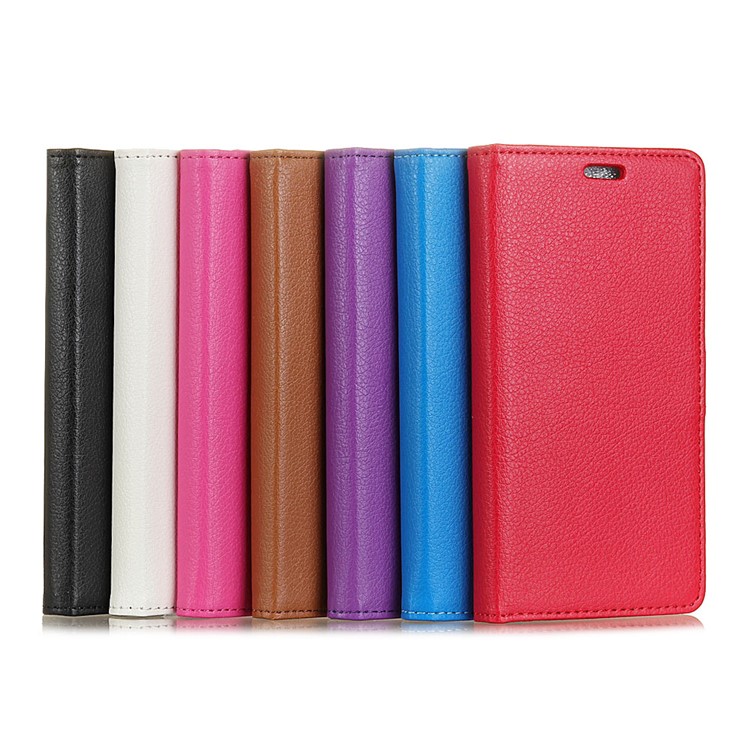 Litchi Texture Leather Stand Case Protector for Huawei Mate 10 Lite / nova 2i / Maimang 6 - Brown-7