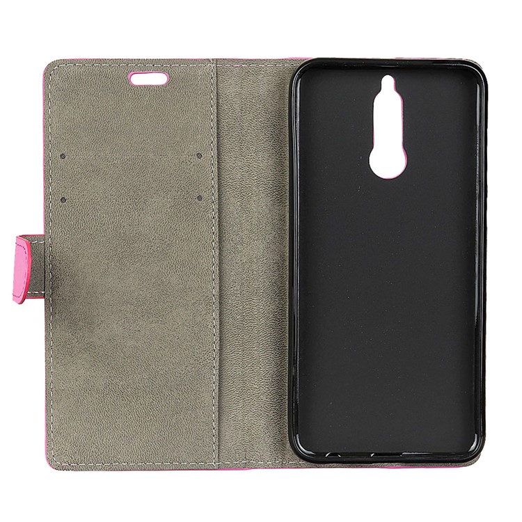 PU Leather Wallet Stand Mobile Casing for Huawei Mate 10 Lite / nova 2i / Maimang 6 - Rose-4