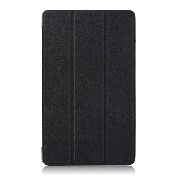 For Huawei MediaPad T3 7.0 3G Version Tri-fold Stand Leather Case - Black-2