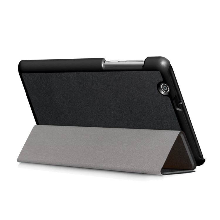 For Huawei MediaPad T3 7.0 3G Version Tri-fold Stand Leather Case - Black-5