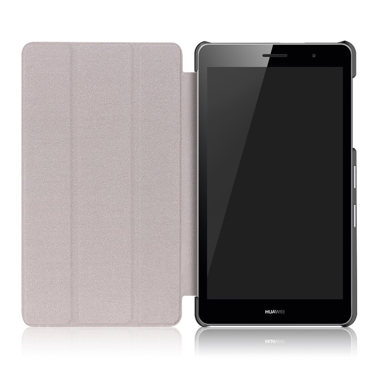 For Huawei MediaPad T3 7.0 3G Version Tri-fold Stand Leather Case - Black-9