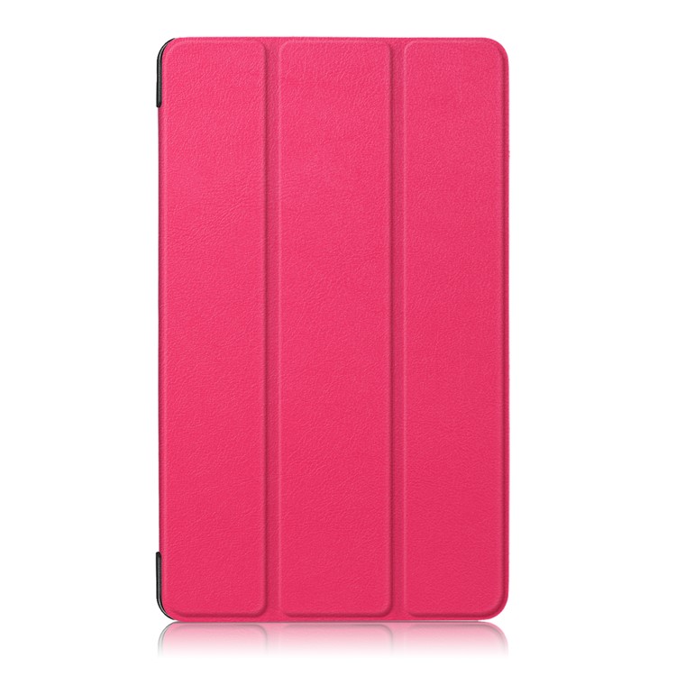For Huawei MediaPad T3 7.0 3G Version Tri-fold Stand Leather Protective Case - Rose-2