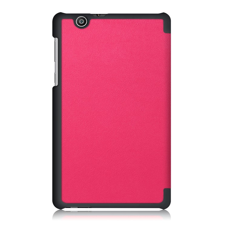 For Huawei MediaPad T3 7.0 3G Version Tri-fold Stand Leather Protective Case - Rose-3