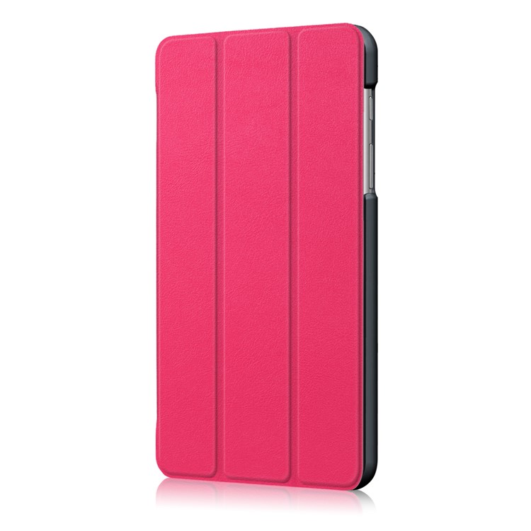 For Huawei MediaPad T3 7.0 3G Version Tri-fold Stand Leather Protective Case - Rose-4