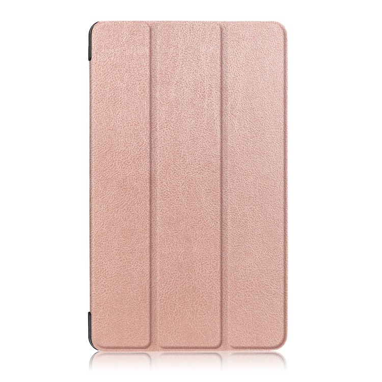 For Huawei MediaPad T3 7.0 3G Version Tri-fold Stand Leather Tablet Cover - Rose Gold-2
