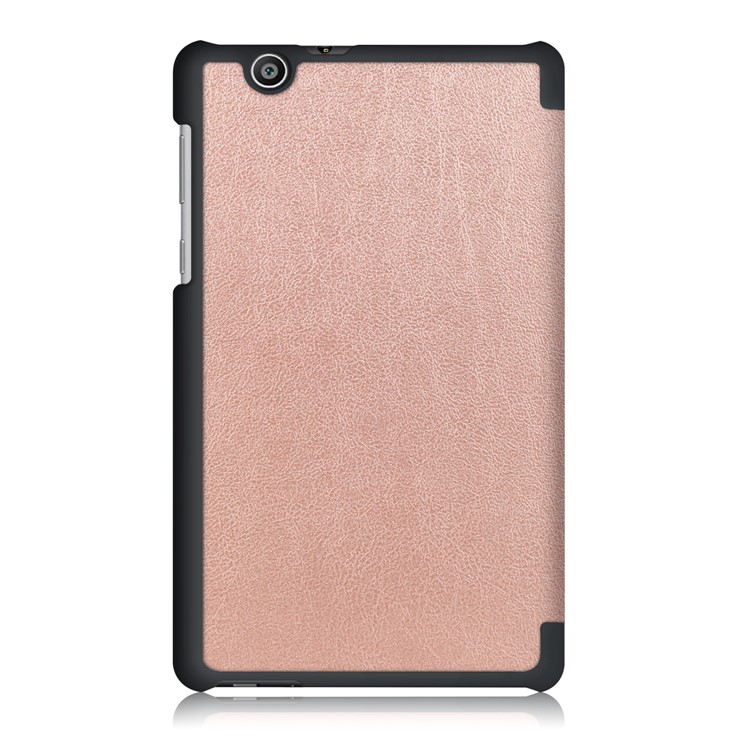 For Huawei MediaPad T3 7.0 3G Version Tri-fold Stand Leather Tablet Cover - Rose Gold-3