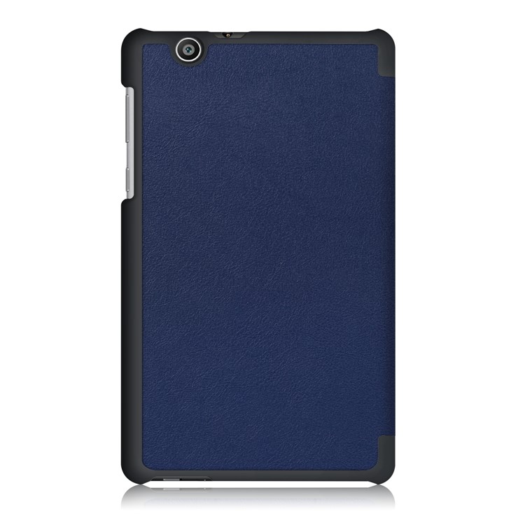 Tri-fold Stand Leather Tablet Case for Huawei MediaPad T3 7.0 3G Version - Dark Blue-3