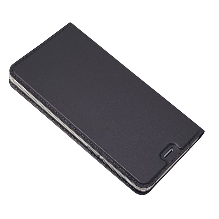 Auto-absorbed Magnetic Leather Card Holder Phone Shell for Huawei Honor 6x (2016) - Black-4