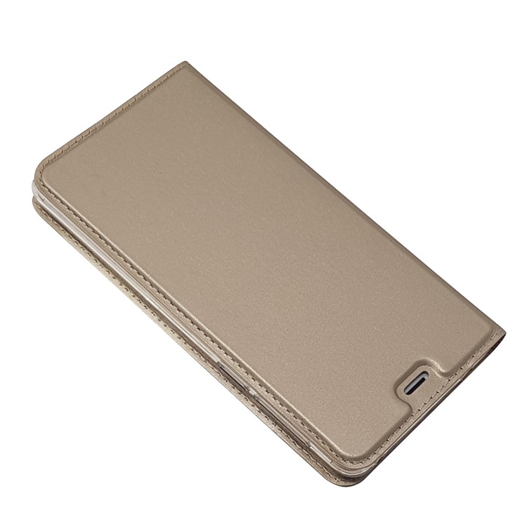 Auto-absorbed Magnetic Leather Stand Flip Case for Huawei Honor 6x (2016) - Gold-4