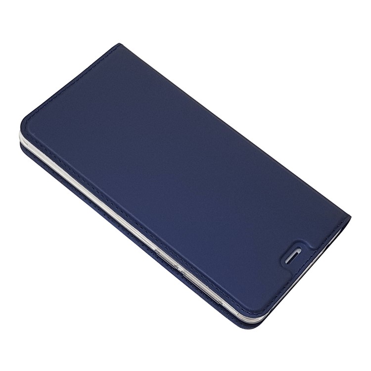Auto-absorbed Magnetic Leather Stand Phone Casing for Huawei Honor 6x (2016) - Dark Blue-5