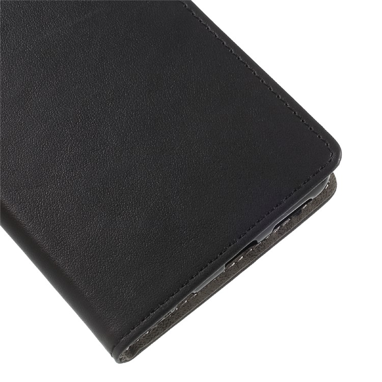 Flip PU Leather Wallet Stand Phone Case for Huawei Honor 7X - Black-13