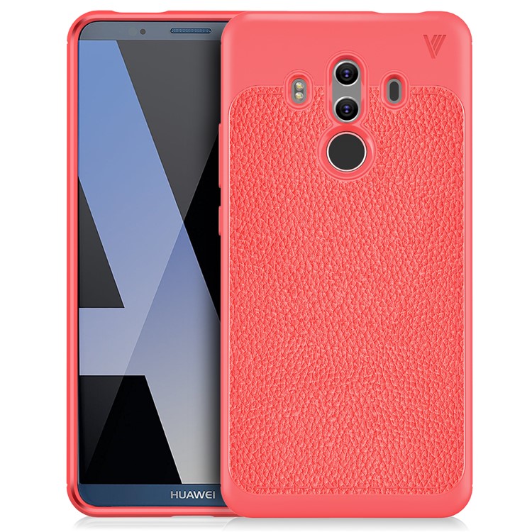 IVSO Gentry Series Leather Coated TPU Phone Case for Huawei Mate 10 Pro - Red-2