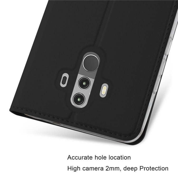 Magnetic Stand Card Slot Leather Mobile Case for Huawei Mate 10 Pro - Black-2