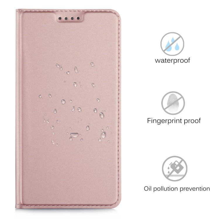 Magnetic Stand Card Slot Leather Mobile Cover for Huawei Mate 10 Pro - Rose Gold-3