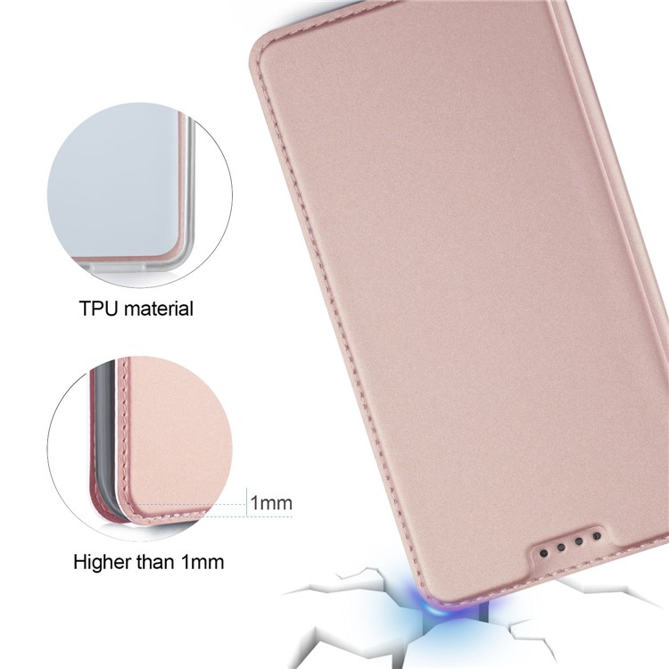 Magnetic Stand Card Slot Leather Mobile Cover for Huawei Mate 10 Pro - Rose Gold-5