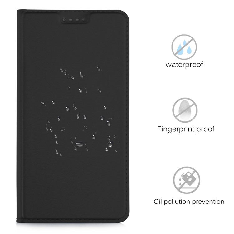 Magnetic Card Slot Smart Leather Phone Case for Huawei Mate 10 - Black-3