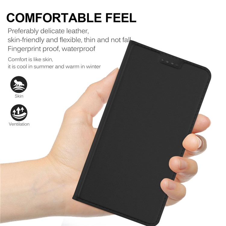 Magnetic Card Slot Smart Leather Phone Case for Huawei Mate 10 - Black-8
