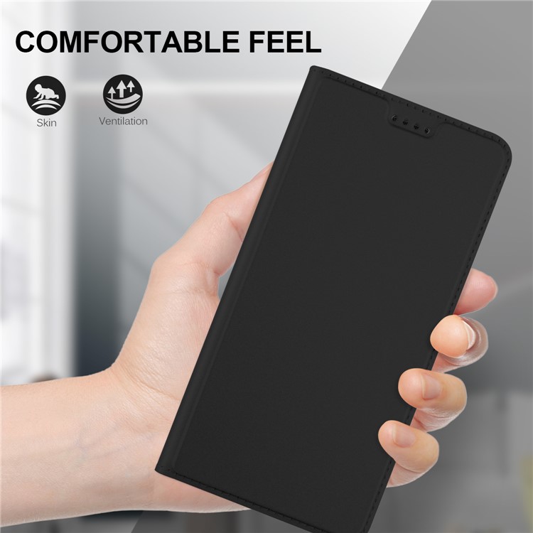 Leather Stand Case with Card Slot for Huawei Mate 10 Lite / nova 2i / Maimang 6 - Black-5