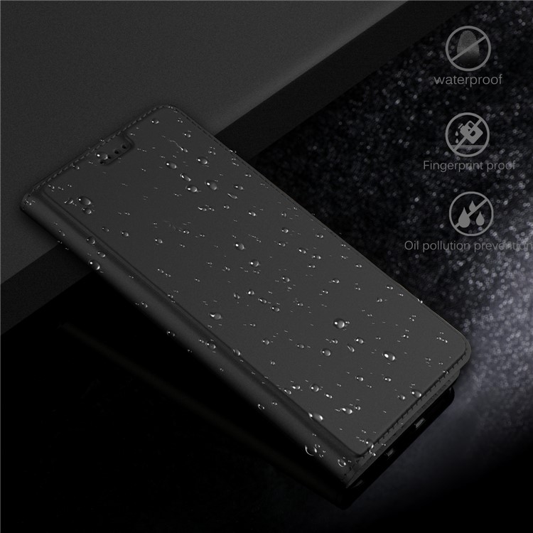 Leather Stand Case with Card Slot for Huawei Mate 10 Lite / nova 2i / Maimang 6 - Black-6