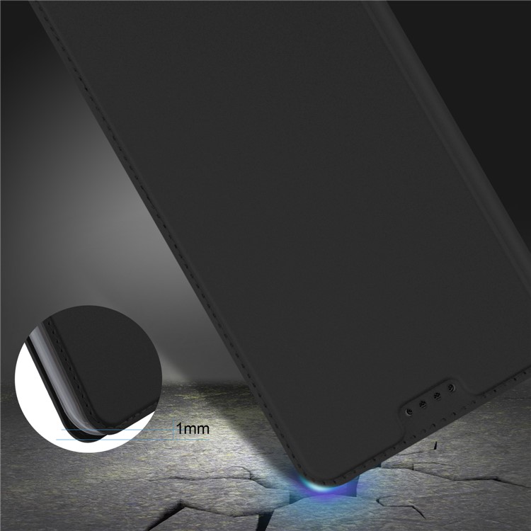 Leather Stand Case with Card Slot for Huawei Mate 10 Lite / nova 2i / Maimang 6 - Black-8